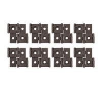 QUARKZMAN Cerniere a Doppia Azione per Schermo Pieghevole, 8Pz 1,85" Cerniere a Doppia Oscillazione Stile Retrò Cerniere per Porta a Schermo con Rotazione di 270 Gradi, Bronzo Rosso