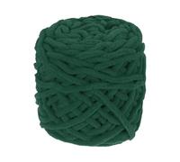 QUARKZMAN Chenille Chunky Yarn, 100g/3.5oz Plush Bulky Thick Fluffy Polyester Yarn per Uncinetto Fai Da Te, Coperta Morbida Velluto (Verde Scuro, 45 M/49 Iarde)