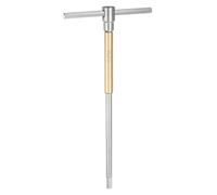 QUARKZMAN Chiave A Brugola A Manico Scorrevole A T 6mm CR-V Metrica Con 3 Maniche Scorrevoli Libere Per Riparazioni Domestiche Manutenzione Meccanica Giallo Argento