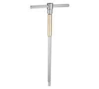 QUARKZMAN Chiave Esagonale A Manico Scorrevole A T 10mm CR-V Metrica 3 Vie Manico Scorrevole Libero Per Riparazioni Domestiche Manutenzione Meccanica Giallo Argento