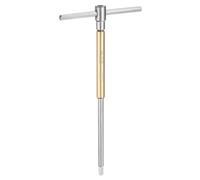 QUARKZMAN Chiave Esagonale A Manico Scorrevole A T 5mm CR-V Metrica Con 3 Maniche Scorrevoli Libere Per Riparazioni Domestiche Manutenzione Meccanica Giallo Argento