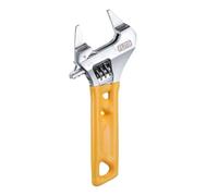QUARKZMAN Chiave Regolabile Apertura Mascella 4" 0.9" Argento/Giallo | Acciaio 40Cr, Per Bagno E Impianti Idraulici, Trattato Termicamente, Con Manico In Gomma, Per Idraulici