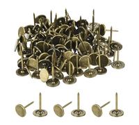 QUARKZMAN Chiodi Per Tappezzeria Per Mobili 11 X 17 Mm Metallici Rotondi Neri Per Decorazione Pareti Chiodi Per Tappezzeria Progetto Fai Da Te Decorazione Casa Bronzo Confezione Da 220