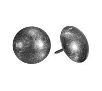 QUARKZMAN Chiodi Per Tappezzeria Punti Mobili 25Pz 25x25mm Puntine Da Disegno Assortimento Kit Acciaio Al Carbonio Per Casa Divano DIY Chiodi Decorativi Testa Chiodi Retro Nero