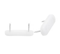 QUARKZMAN Chiodo Guide Mobili 20pz Plastica Doppio Perni Mobili Cursori Sedia Gamba Piedi Cuscinetti Scivolare Chiodi