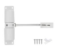 QUARKZMAN Chiudiporta a Molla 128 Mm/5,04", Chiudiporta Automatici Lega Alluminio Velocità Chiusura Regolabile per Porte a Chiusura Automatica 20-40 Kg, Bianco