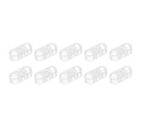QUARKZMAN Cieco Catena Connettore 20pz Plastica Perlina Palla Catena Corda Connettori per Romano Rullo Ombreggiature Perline Tapparelle Tenda Perline Catena Adatta 4.5mm Perline Trasparente