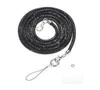 QUARKZMAN Cinghie per Borsa con Strass, Maniglia Borsa Cristallo Cinghie Ricambio Scintillanti per Borsa per Telefono Sotto Braccio Borsa a Spalla Borsa Sera Tote Pochette Festa, Nero