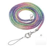 QUARKZMAN Cinghie per borse con Strass, Manico Borsa Cristallo Scintillante Tracolle Ricambio per Borsa Telefono Borsa Sotto Braccio Spalla Borsa Sera Tote Pochette Satchel, Multicolore