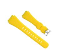 QUARKZMAN Cinturino in Gomma per Orologio 22mm Cinturini di Ricambio in Silicone Design Soltanto per Gear S2 S3 S4 e GT/Orologio Intelligente Smart Watch, Giallo
