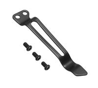 QUARKZMAN Clip da tasca profonda 55mm Acciaio Inossidabile 420 Nero | Universale per coltello pieghevole, con viti, parti di ricambio per riparazione coltello fai-da-te, per uomo, Annerito