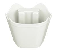QUARKZMAN Coffee Knock Box, 4 Inch Plastic Polygonal Knock Box For Espresso Machine Accessories, Multipurpose Coffee Grounds Bin With Non-Slip Base For Home Cafe Office Use, White