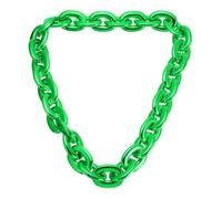 QUARKZMAN Collana a Catena 80cm/31 Verde | Grande, Catena Finta Grossa, Accessorio Collana Illusione da Costume, Anni 80 e 90 da Uomo, per Festa Stile Rap e Punk