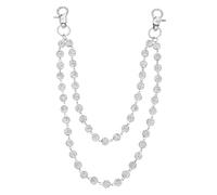 QUARKZMAN Collana Alla Vita In Perline Ceramiche, Portachiavi Con Strass Per Donne, Catene A Strati Per Tasche Dei Jeans Uomo E Donna, Accessori Per Borse E Pantaloni, Arcobaleno