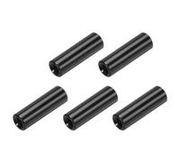 QUARKZMAN Colonna di Distanziatore in Alluminio Rotondo,Distanziali Rotonda M3x15mm,Kit Assortimento Distanziatori per Aeroplani RC Quadricotteri FPV CNC Nero 5pz