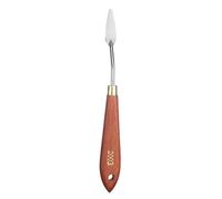 QUARKZMAN Coltello Da Pittura A Spatola 1.57" x 0.47" Lama A Goccia In Acciaio Inox Lunghezza 7.68" Spatola Per Pittura Coltelli Da Tavolozza Con Foro Manico In Legno Di Faggio Rosso/Argento