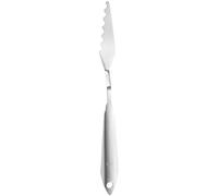 QUARKZMAN Coltello Da Pittura Per Tavolozza 8.66" Spatola In Acciaio Inox 304 Angolata Con Design A Foro Per Acrilico Su Tela, Argento