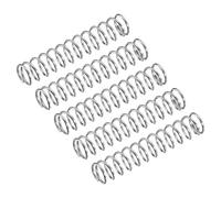 QUARKZMAN Compressione Molla, 5pz 304 Acciaio Inossidabile, 10mm OD, 1mm Filo Dimensioni, 50mm Libero Lunghezza, Argento Tono