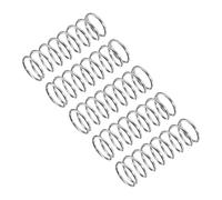 QUARKZMAN Compressione Molla, 5pz 304 Acciaio Inossidabile, 12mm OD, 1mm Filo Dimensioni, 35mm Libero Lunghezza, Argento Tono