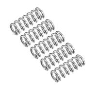 QUARKZMAN Compressione Molla, 5pz 304 Acciaio Inossidabile, 6mm OD, 1mm Filo Dimensioni, 15mm Libero Lunghezza, Argento Tono