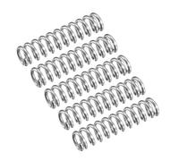 QUARKZMAN Compressione Molla, 5pz 304 Acciaio Inossidabile, 6mm OD, 1mm Filo Dimensioni, 25mm Libero Lunghezza, Argento Tono