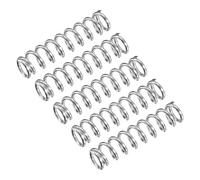 QUARKZMAN Compressione Molla, 5pz 304 Acciaio Inossidabile, 7mm OD, 1mm Filo Dimensione, 30mm Libero Lunghezza, Argento Tono