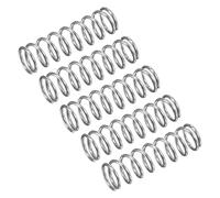 QUARKZMAN Compressione Molla, 5pz 304 Acciaio Inossidabile, 9mm OD, 1mm Filo Dimensione, 30mm Libero Lunghezza, Argento Tono