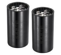 QUARKZMAN Condensatore CD60 Per Motori, 233-280uf/MFD AC125V Condensatore Di Avviamento Universale Per Motori Elettrici 50-60Hz, Nero 36x70mm, Confezione Da 2