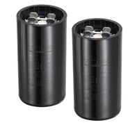 QUARKZMAN Condensatore CD60 Per Motori, 243-292uf/MFD AC125V Condensatore Di Avvio E Funzionamento 50-60Hz Universale Per Motori Elettrici, Nero 36x70mm, Confezione Da 2
