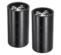 QUARKZMAN Condensatore Di Avviamento CD60, 270-324uf/MFD AC125V Condensatore Di Funzionamento Universale Per Motore Elettrico 50-60Hz, Nero 36x70mm, Confezione Da 2
