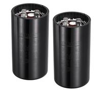 QUARKZMAN Condensatore Di Avviamento Motore CD60, 400-480uf/MFD AC125V Condensatore Di Marcia Universale Per Motori Elettrici 50-60Hz, Nero 46x86mm, Confezione Da 2