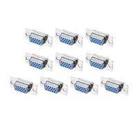 QUARKZMAN Connettore D-Sub Db15 Femmina Presa 15-Pin 3-Row Femmina Terminale Porta Seriale Breakout per Attrezzature Meccaniche Cnc Computer Confezione da 10