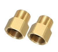 QUARKZMAN Connettore Idropulitrice G1/2 Maschio a M22 Femmina 2 Pezzi | 4800PSI, Ottone, Adattatore Raccordo Prolunga Attacco Rapido, per Giardino