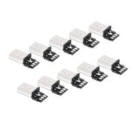 QUARKZMAN Connettore Mini USB Tipo B Maschio a 5 Pin x 10 Pezzi Montaggio su PCB Connettore a Saldare per USB- Cd Computer [Tono Argento, Nero]