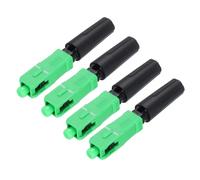 QUARKZMAN Connettore Rapido per Fibre Ottica Sc/Apc, Adattatore per Connettori Rapidi per Fibre Ottica Sc Diritti Monomodali per Rete Catv, 4pz