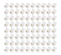 QUARKZMAN Connettori Maschi RJ11 a Spina Modulare per Telefono, Nucleo in Rame 4P4C Trasparente 120pz