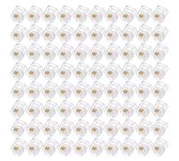 QUARKZMAN Connettori Maschi RJ11 a Spina Modulare per Telefono, Nucleo in Rame 6P4C Trasparente 80pz