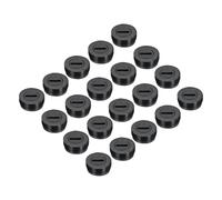 QUARKZMAN Copercetta Portaspazzole In Carbonio Per Motore Elettrico Copertura In Plastica Filettata Nera 17mm/0.67 Pollice Diametro Esterno Confezione Da 30 Pezzi