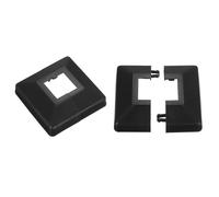 QUARKZMAN Copertura per Base del Palo, 2pz 30x30mm/1,2"x1,2" Copertura in Plastica a Spacco per Base del Palo per Recinzione Ringhiera Scale Balcone,88x88mm/3,5"x3,5" (Totale)