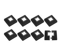 QUARKZMAN Copertura per Base del Palo, 8pz 30x30mm/1,2"x1,2" Copertura in Plastica a Spacco per Base del Palo per Recinzione Ringhiera Scale Balcone,88x88mm/3,5"x3,5" (Totale)