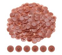 QUARKZMAN Coperture a Vite, 228pz 17mm - Tappo a Vite in Plastica Auto-Bloccante, Copertura Decorativa a Vite per Dado di Fissaggio a Croce Phillips Vite Autofilettante, Rosso Marrone