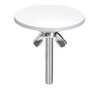 QUARKZMAN Coperture per Fori del Lavello da Cucina, 1pz Copertura per Foro Rubinetto in Lega di Zinco Copertura per Foro del Dispenser Sapone per Lavabo Appoggio (Bianco)