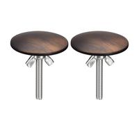 QUARKZMAN Coperture per Fori del Lavello da Cucina, 2pz Copertura per Foro Rubinetto in Lega di Zinco Copertura per Foro del Dispenser Sapone per Lavabo Appoggio (Bronzo)