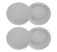 QUARKZMAN Coperture per Sgabelli Rotondo 16-20 Pollici Grigio Chiaro 4pz