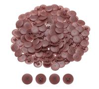 QUARKZMAN Coperture tappi vite plastica 17mm decorativo armadietto libreria marrone