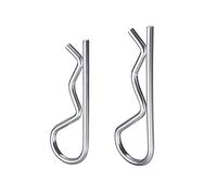 QUARKZMAN Coppiglia Perni - 3x60mm/3.5x75mm Carbonio Acciaio R A forma Molla Clip Perni Fissaggio Ferramenta, Argento Tono, 40pz