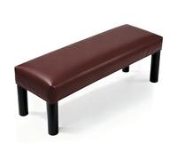 QUARKZMAN Copriseduta Impermeabile, Copriseduta Allungabile In Pelle PU Rettangolare Protettore Per Panche Da 80cm - 100cm Per Panche Da Pianoforte Sedie Da Cucina Sala, Marrone