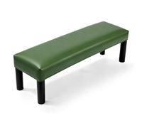 QUARKZMAN Copriseduta Impermeabile, Copriseduta In Pelle PU Elasticizzata Rettangolare Protettore Per Panche Da 100cm - 120cm Per Panche Da Pianoforte Sedie Da Cucina Sala, Verde