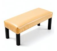 QUARKZMAN Copriseduta Impermeabile Per Pranzo, Copriseduta Allungabile In Pelle PU Rettangolare Protezione Per Panche Da 70cm - 80cm Per Panche Da Pianoforte Sedie Da Cucina Sala, Giallo