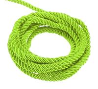 QUARKZMAN Corda Intrecciata in Poliestere, 11 Iarde 3mm 3-Fili Corda Intrecciata Brillante per Tende da Esterno per Borse Regalo Decorativa di Natale, Verde Smeraldo - 10m